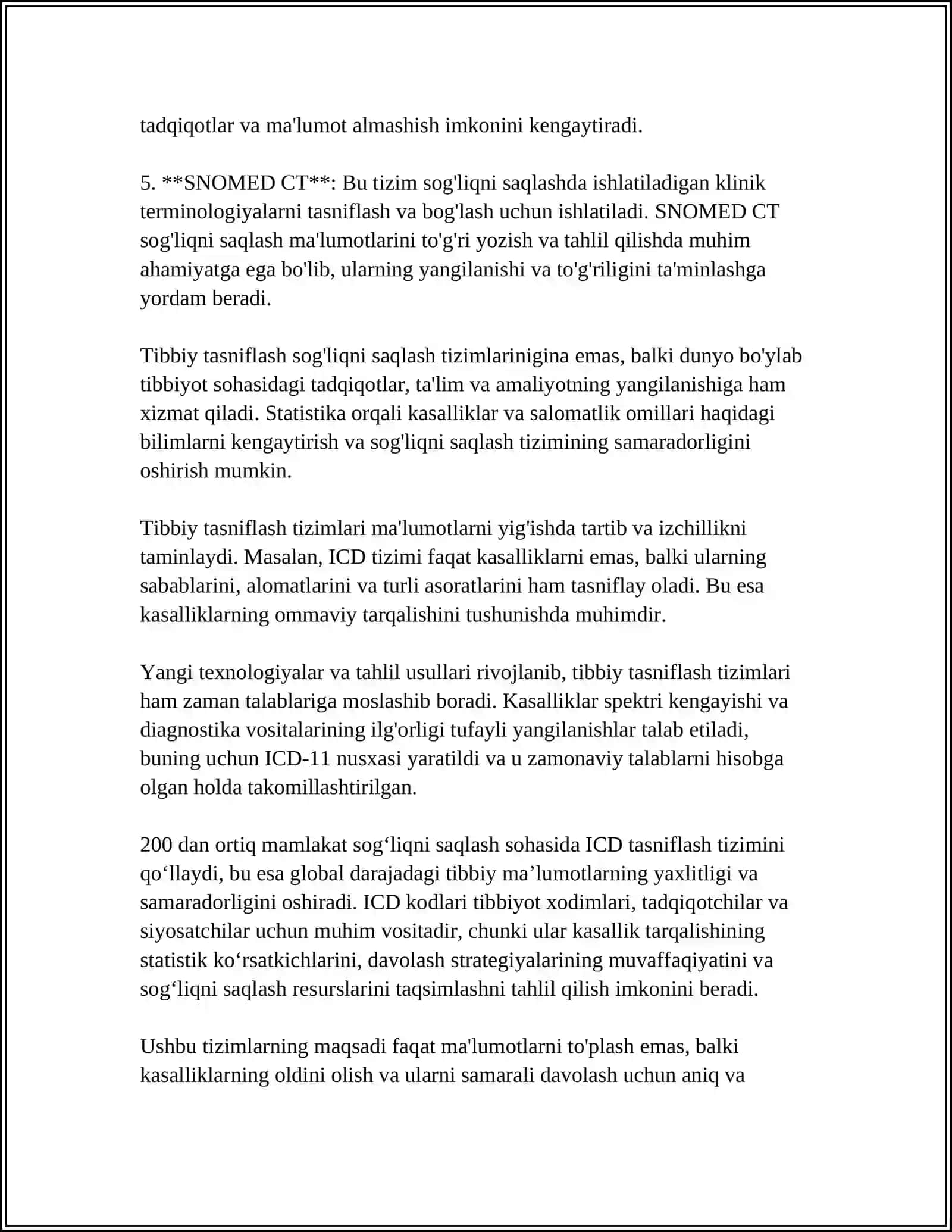 TIBBIY SARALASH TURLARI 4