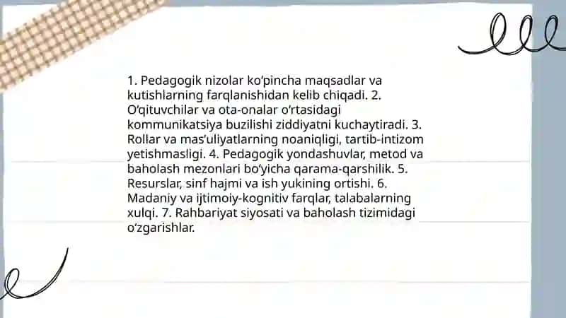 Pedagogik nizolarni boshqarish 4