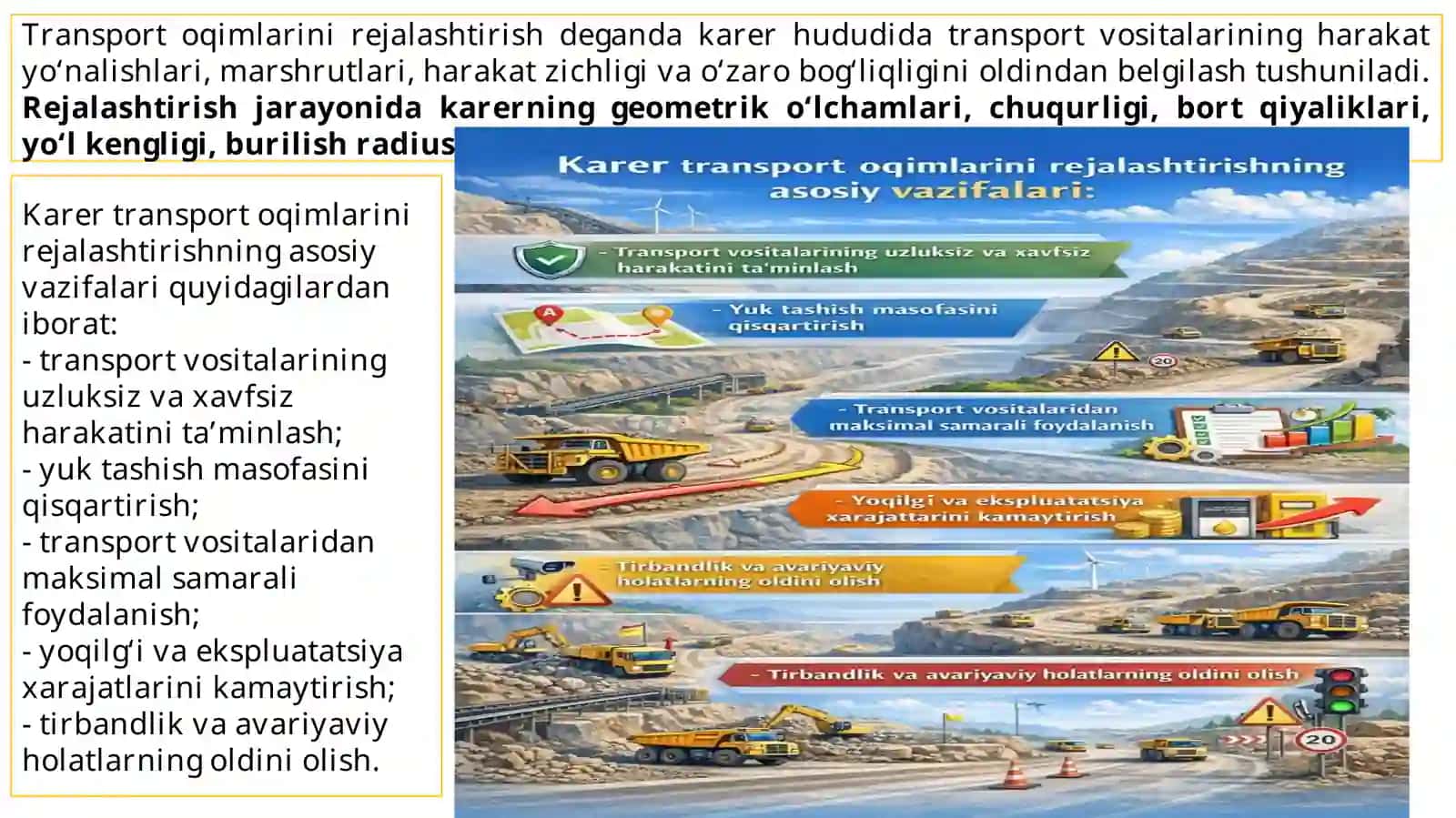 Transport tizimlarining kompleks ishlashini loyihalash 4
