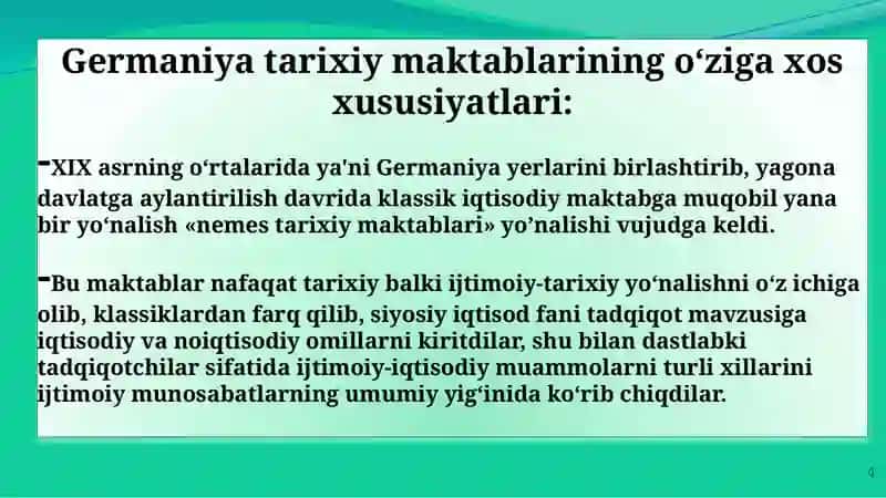Germaniya tarixiy ta’limotlari 4