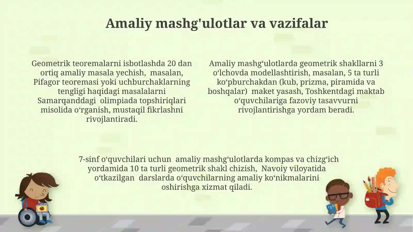 Geometriya elementlarini oʻrgatish metodikasi 4