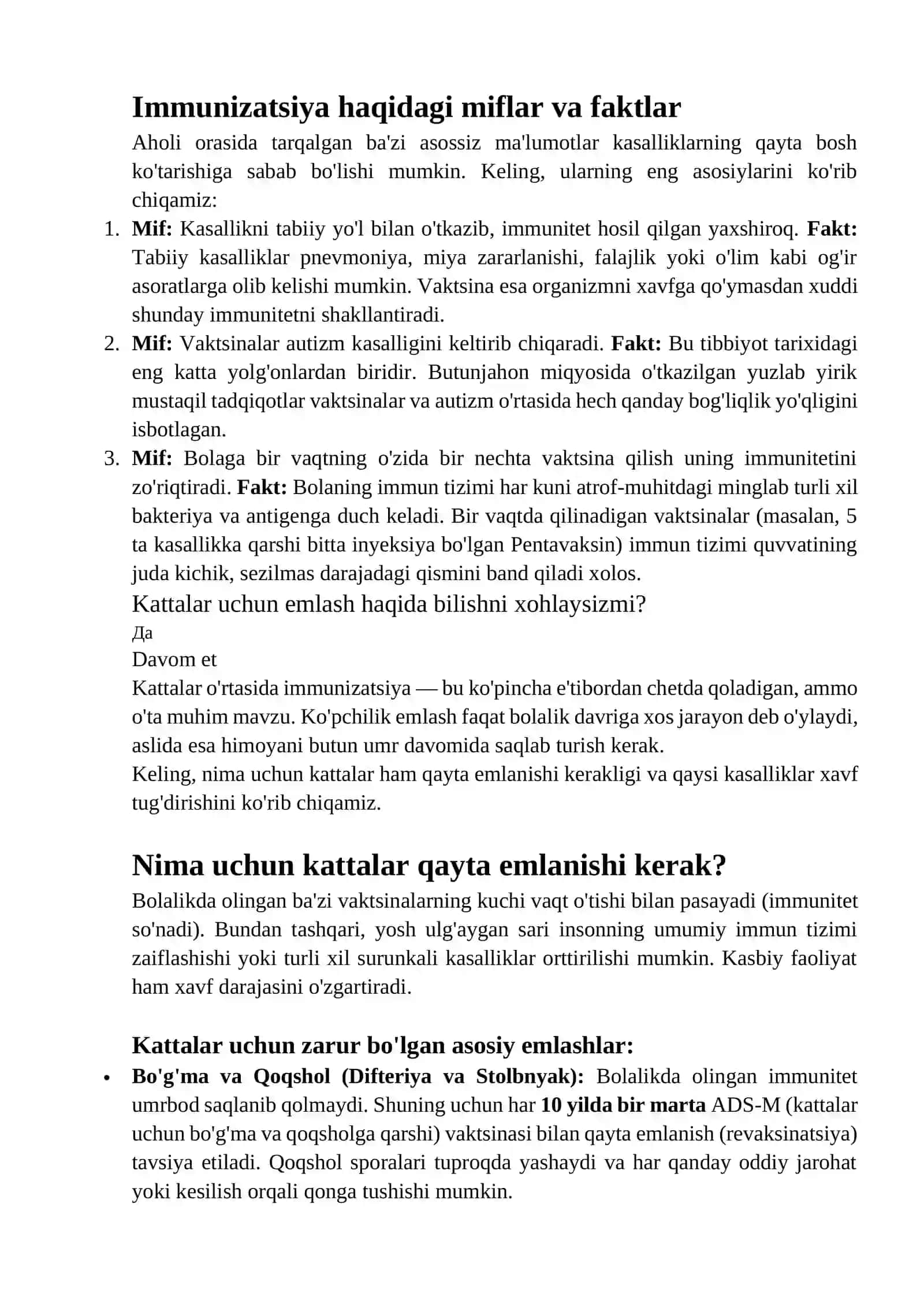 Yuqumli kasalliklar va xavfsiz immunizatsiya haqida tushuncha 4
