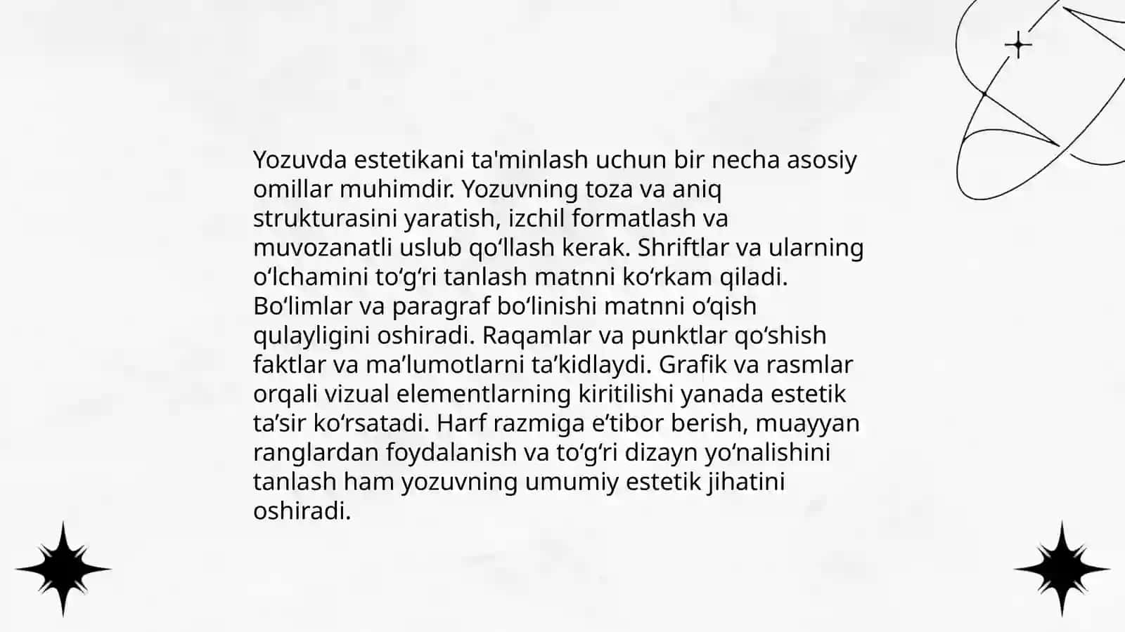 Harflarni bir xil balandlikda yozish 4