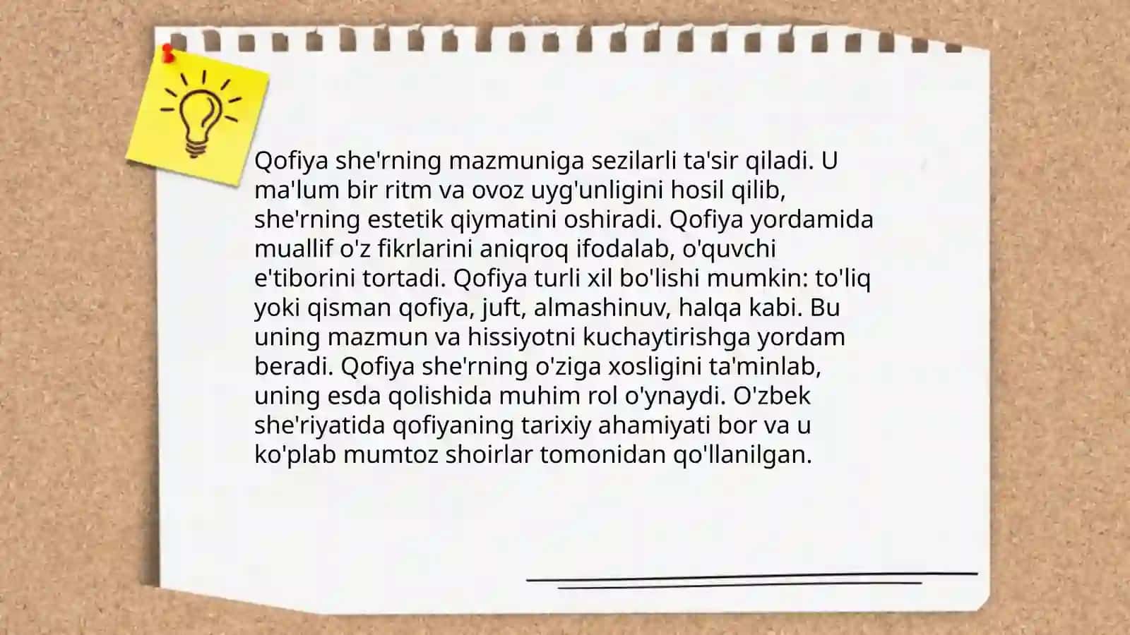 She'riy Matnda Qofiyaning Vazifalari 4