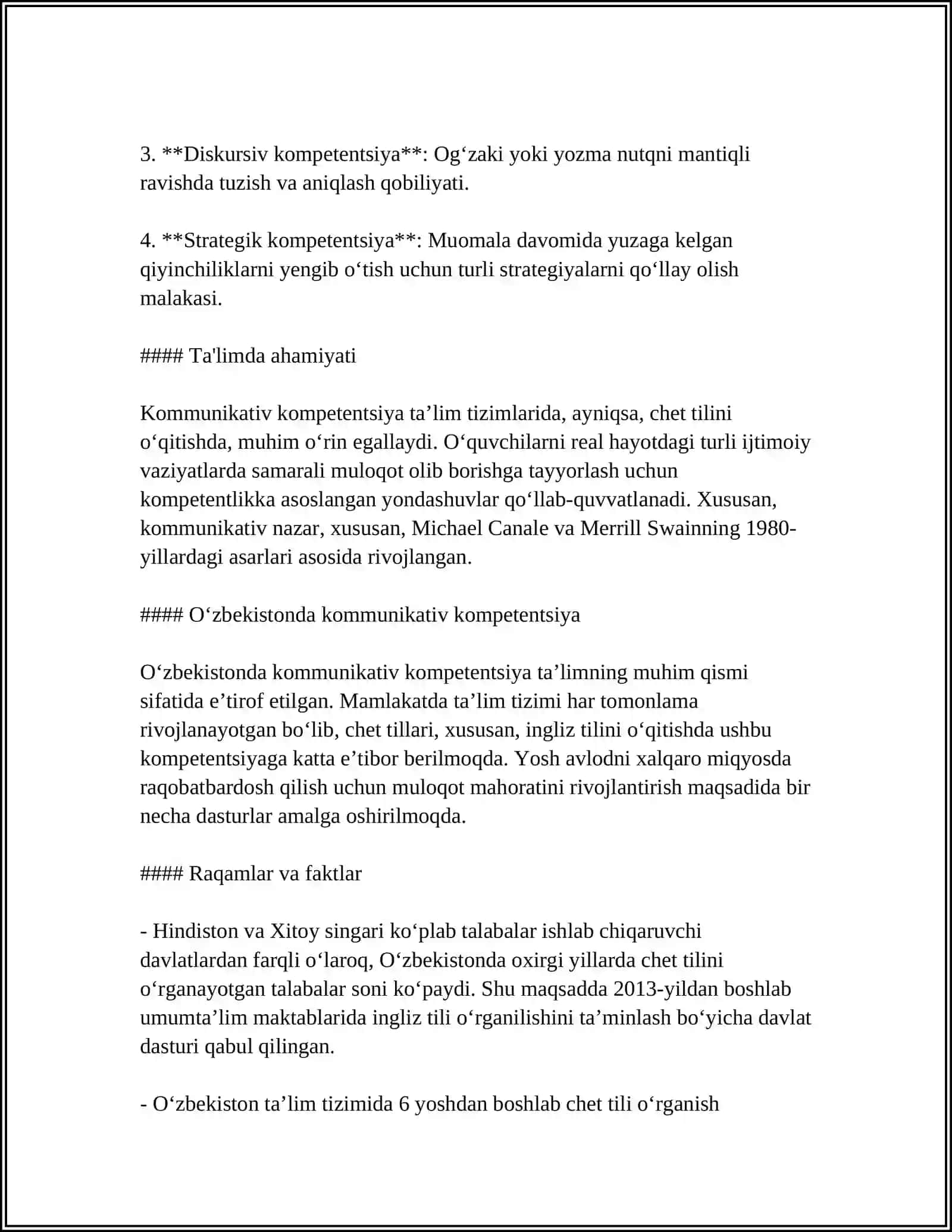 Kommunikativ kompetentsiya tushunchasi 4
