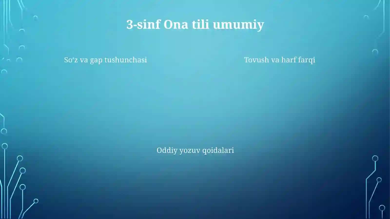 Tovush va harf farqi 4