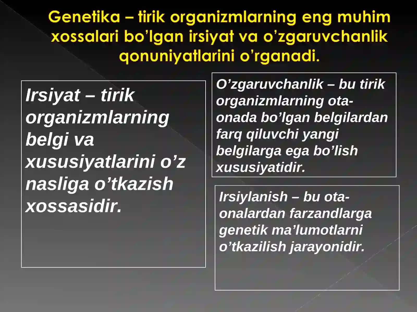Odam genetikasi va tibbiy genetika 4