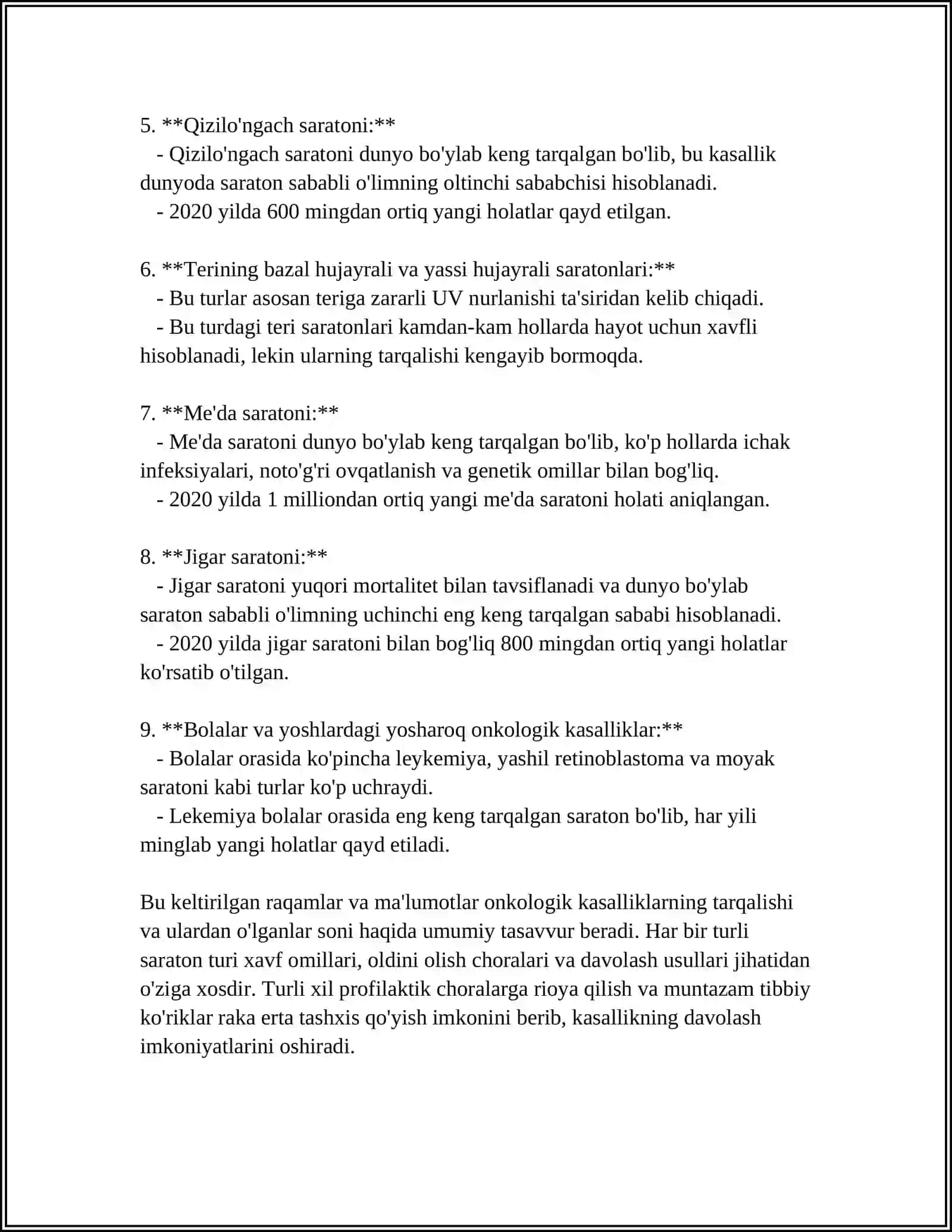 ONKOLOGIK KASALLIKLAR HAQIDA TUSHUNCHA 4