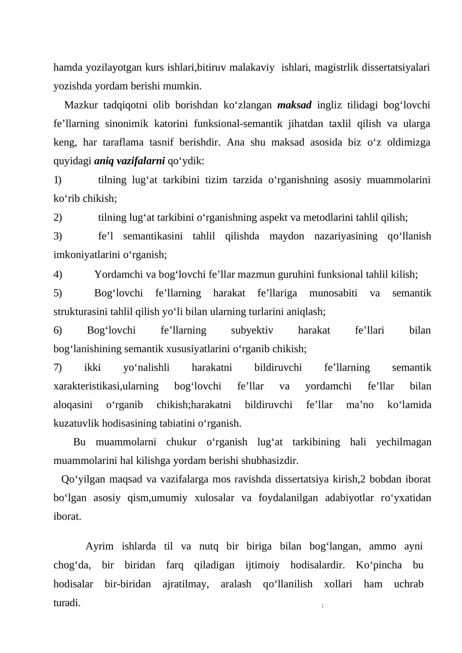 Ingliz tilida bog'lovchi fellarning kategorial semantikasi va kognitiv taxlili 4
