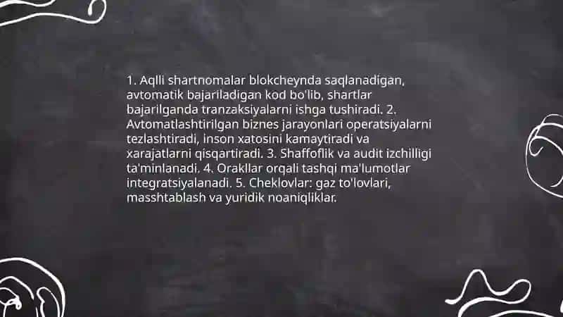 Blokcheyn texnologiyasidan foydalanish 4