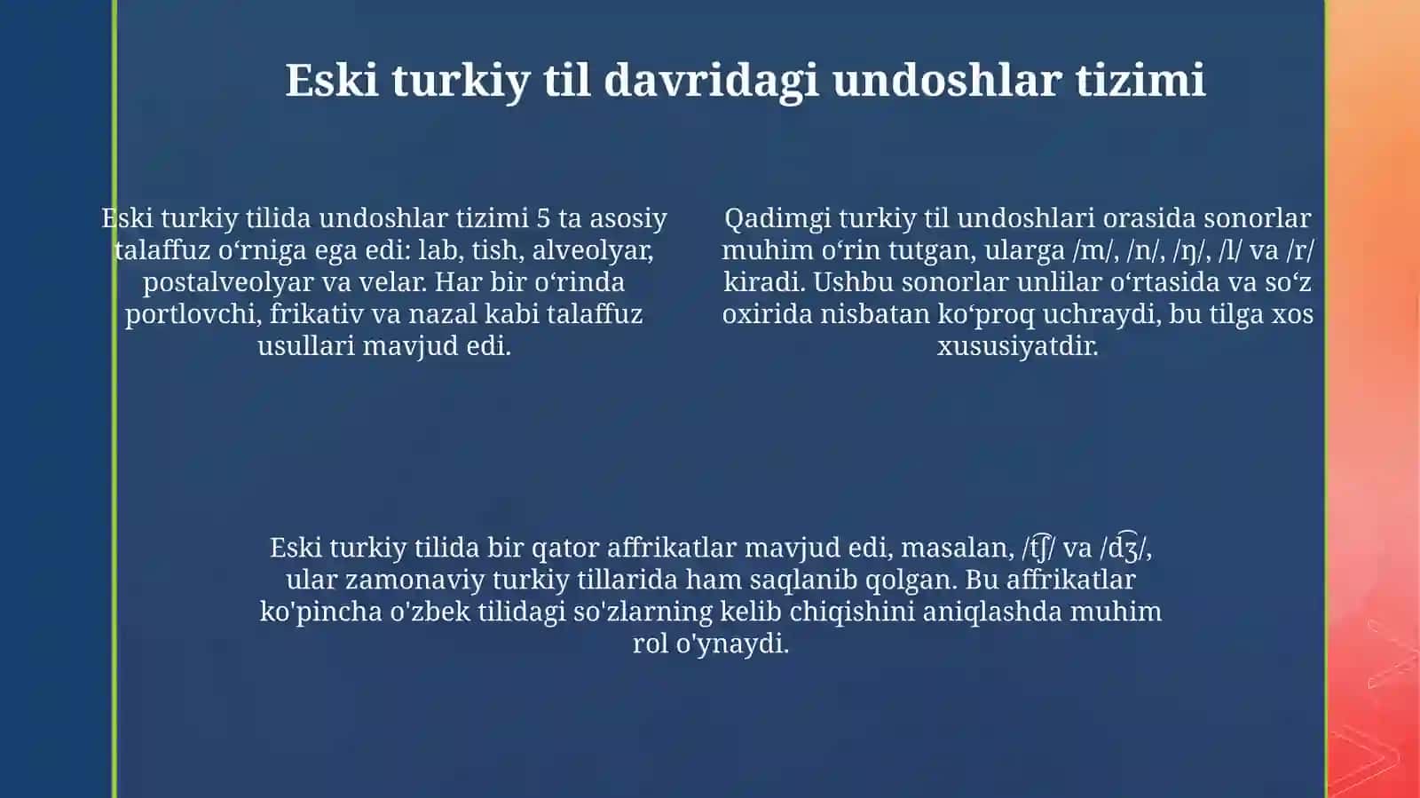 Eski turkiy tildagi unlilar tizimi 4