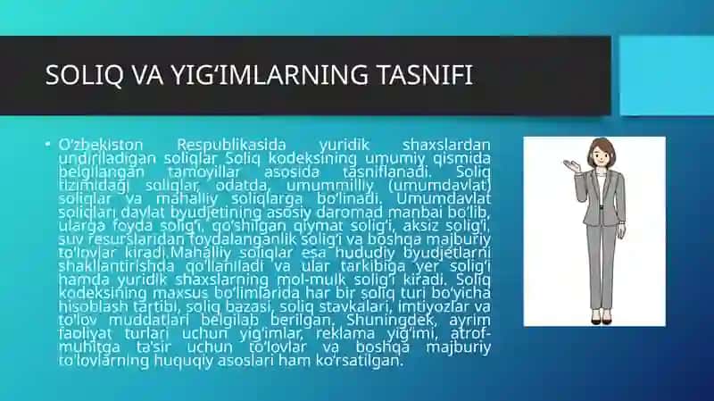 Yuridik shaxslar soliqlarining huquqiy asoslari 4
