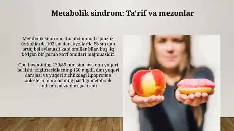 Semizlik, Metobolik Sindrom va Qandli Diabetning ll Turi 4