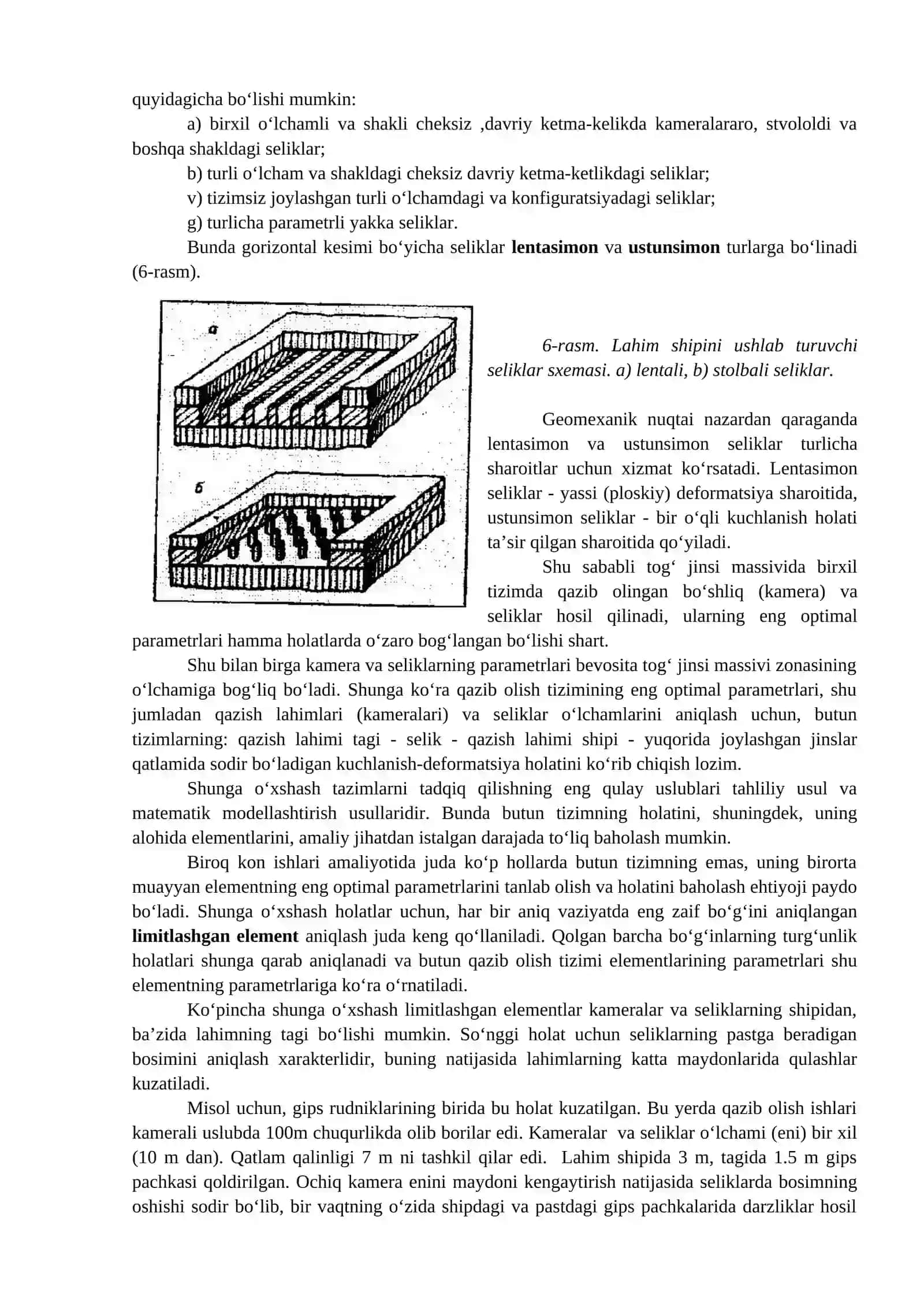 Konlarni qazib olishda ochiq shift tog‘ jinslari va seliklarning ustivorligi 4