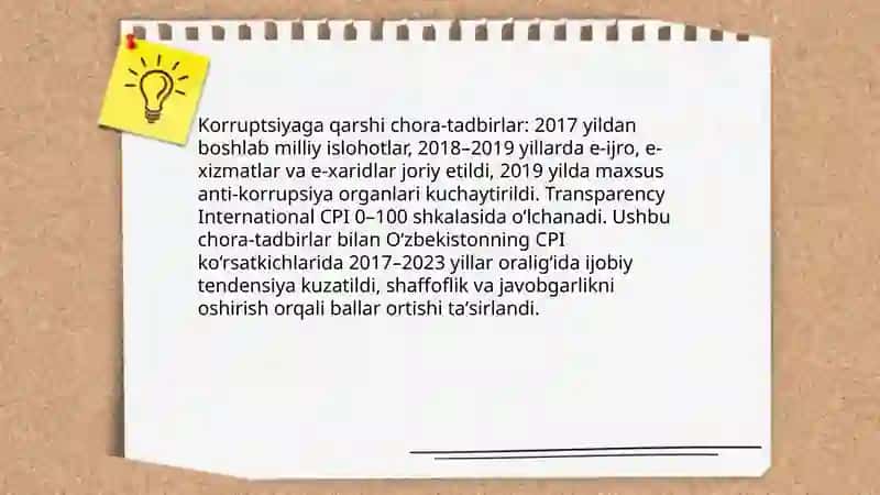 Yangi Oʻzbekistonda ijtimoiy siyosiy iqtisodiy va madaniy hayotida roʻy berayotgan oʻzgarishlarning xalqaro reyting va indeksiyalarida aks etishi 4