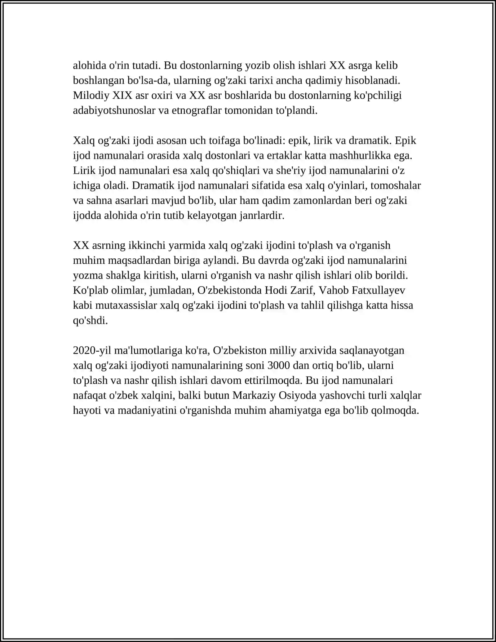 Xalq og'zaki Ijodi 4
