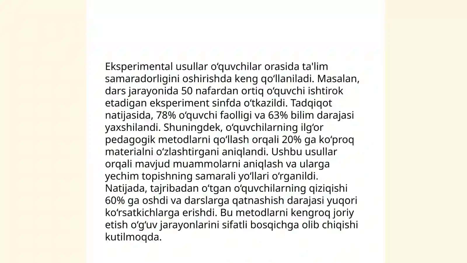 Eksperimental tadqiqotlar metodologiyasi 4
