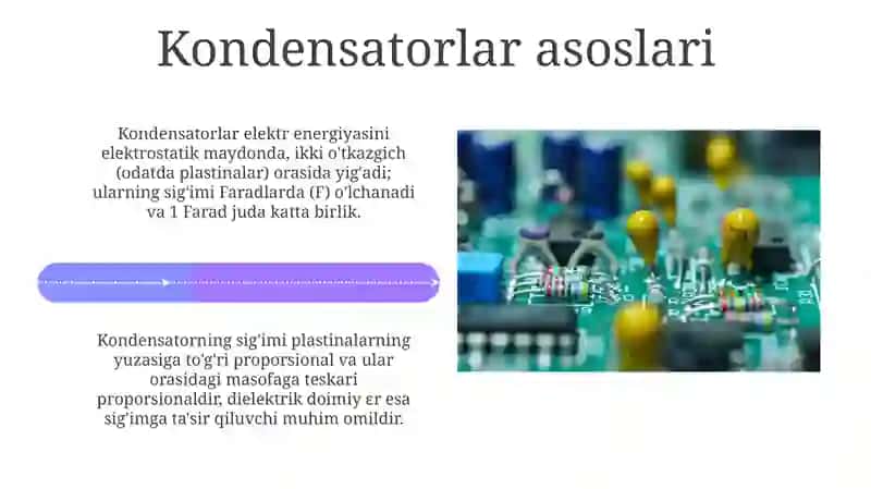 Kondensatorlarda energiya saqlash 4