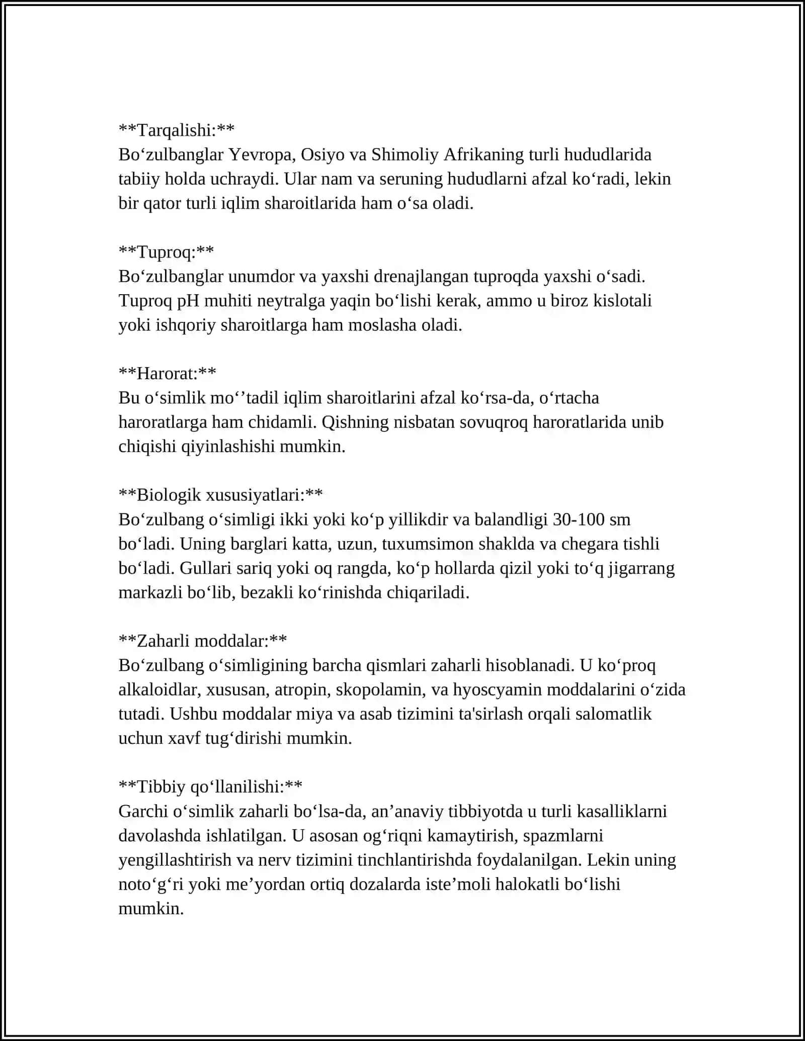 BOZULBANG(LOGOCHILUS BUNGE) TURKUMI VA UNING DORIVORLIK XUSUSIYATI 4