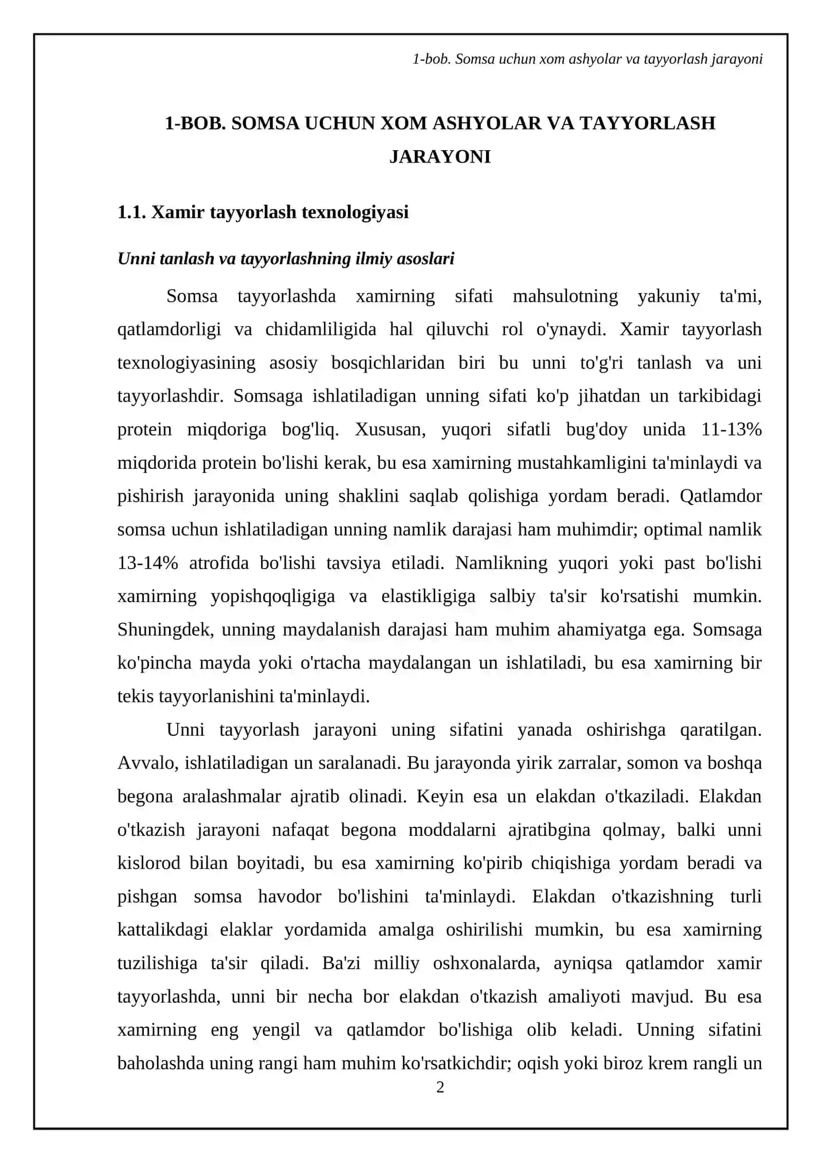 Somsa tayyorlash texnologiyasi va Dasturxon ga tortish tartibi 4