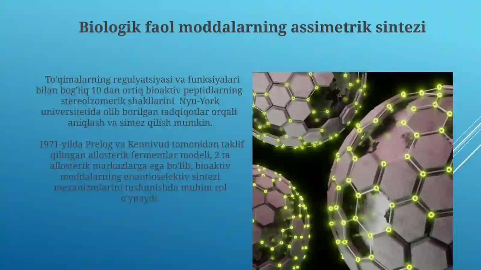 Asimetrik uglerod atomisiz optik faol moddalar. Asimetrik sintez 4
