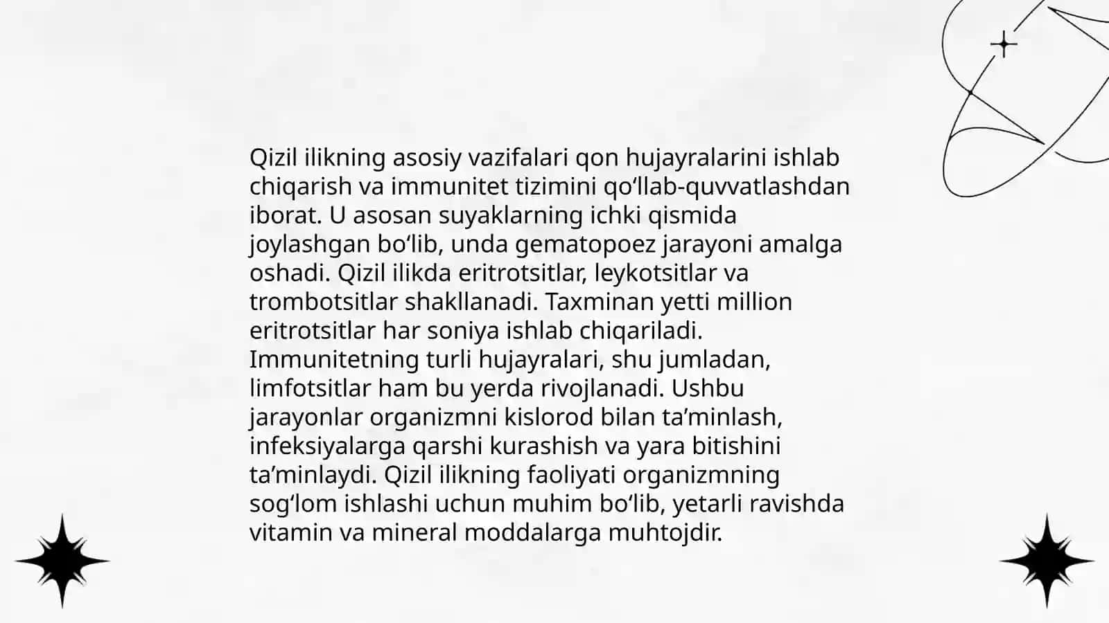 Suyak iligi: taraqqiyoti tuzilishi vazifasi 4