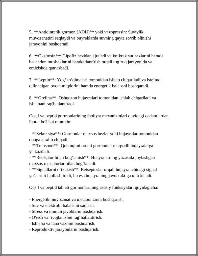 OQSIL TABIATLI PEPTID VA GORMONLAR 4