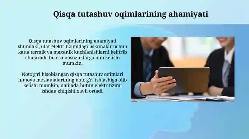 Stansiyalarda EHMda qisqa tutashuv toklarini aniqlash 4