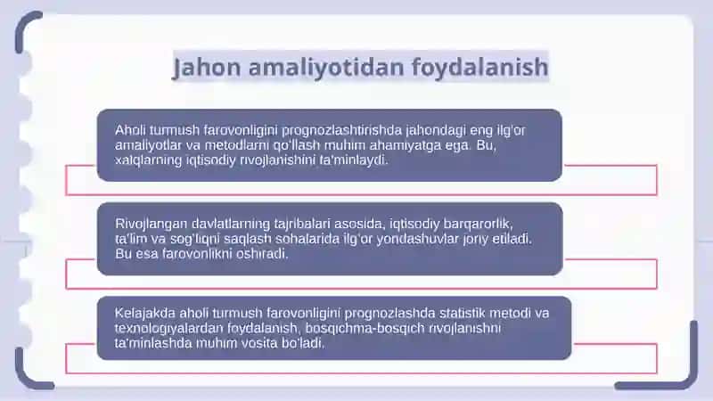 Aholi turmush farovonligini prognozlashtirish 4