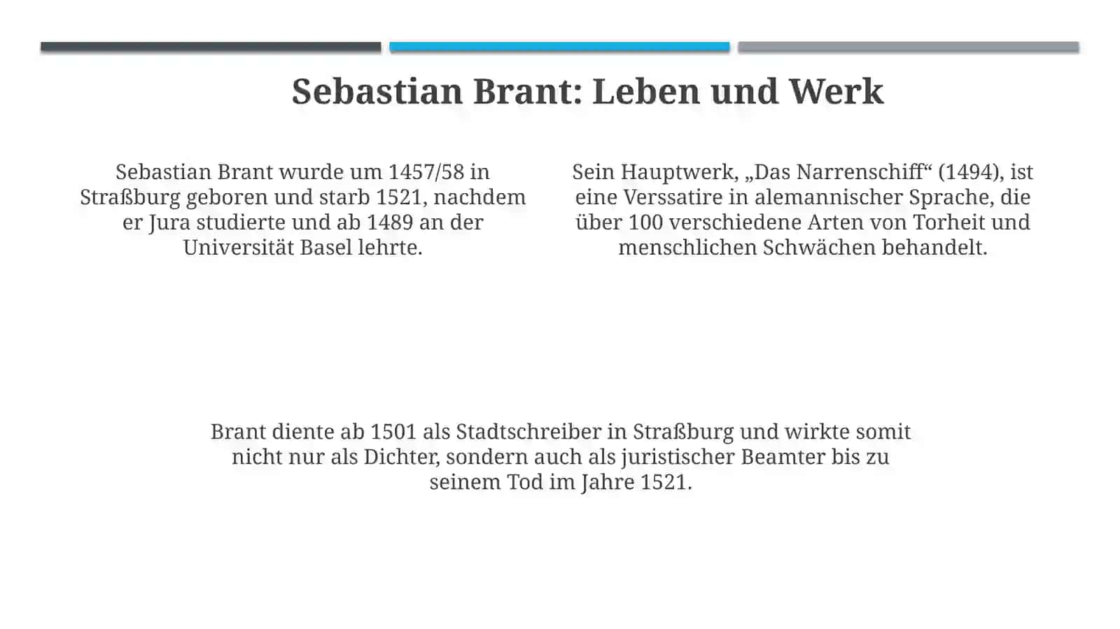 Sebastian Brant: Das Narrenschiff 4