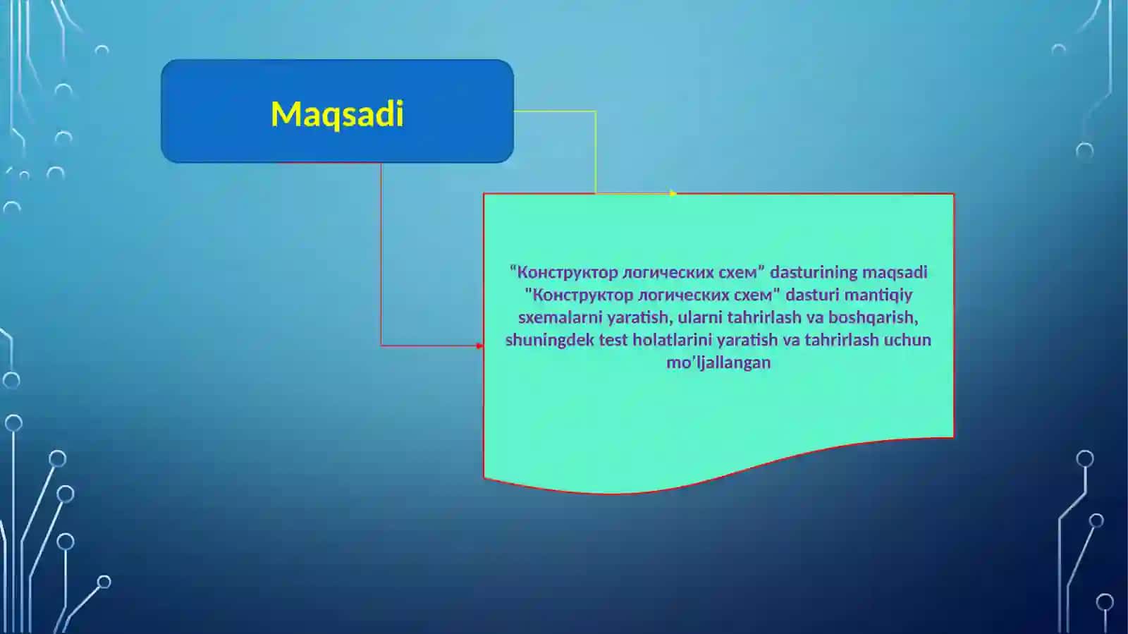 DASTURIDAN MANTIQIY CHIZMALAR TUZISH VA ULARNING NATIJASINI TEKSHIRISH 4