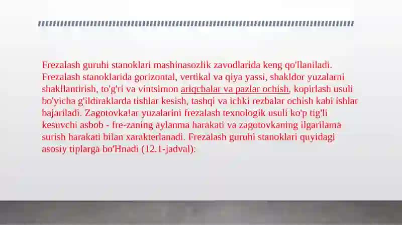 Frezalash stanoklari 4