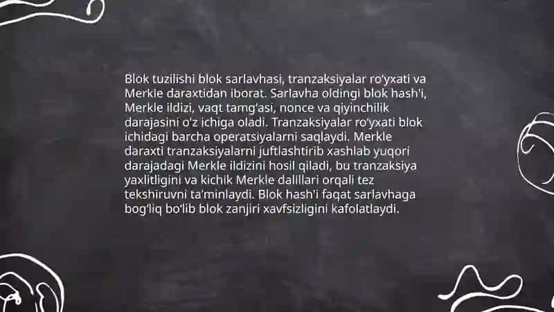 Blokcheyn texnologiyasining ishlash prinsipi va mohiyati 4