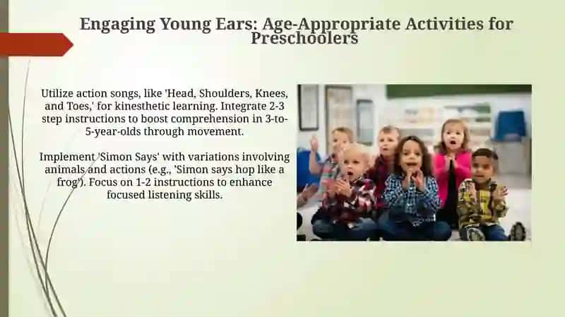 Developing listening skills in Preschool English classes 4
