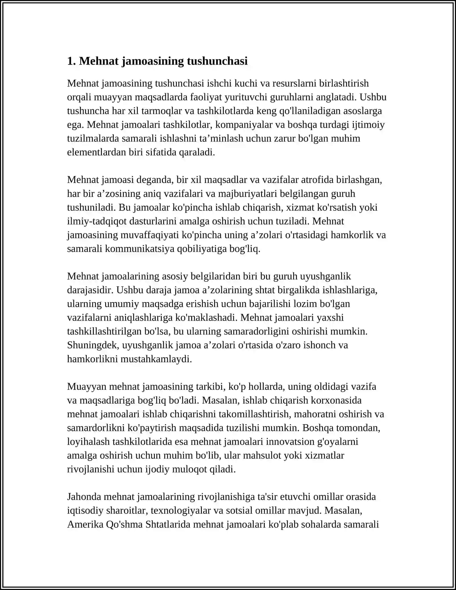 MEHNAT JAMOASI VA UNING SHAKLLANISHI 4