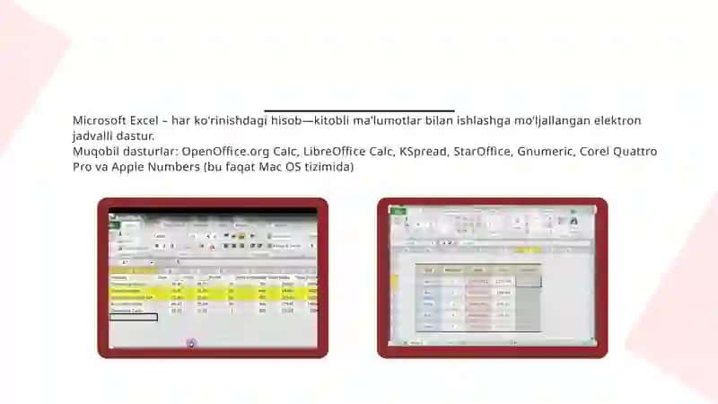OFIS DASTURLARI(WORD, EXCEL, POWERPOINT 4