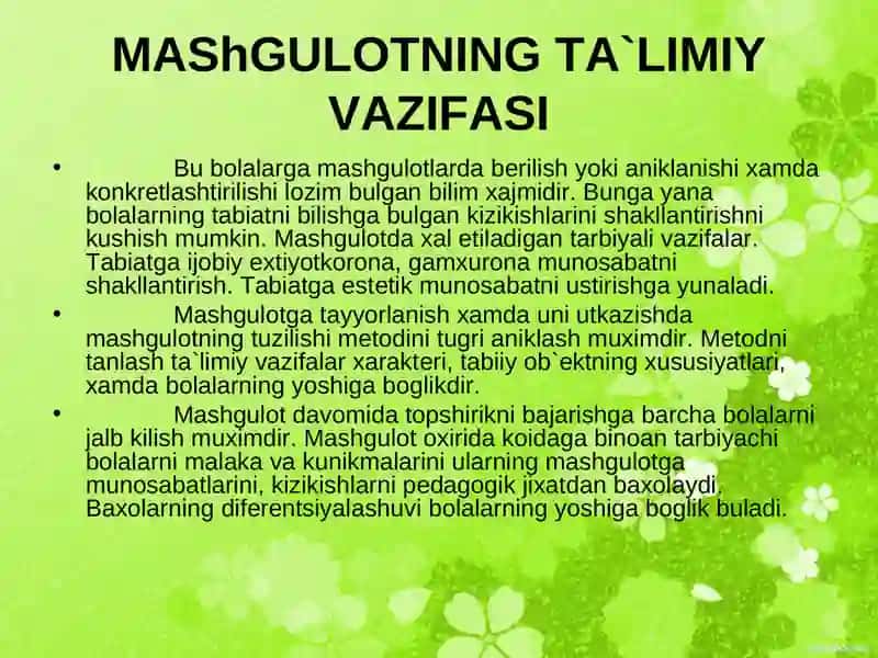 Bolalarni tabiat bilan tanishtirish 4
