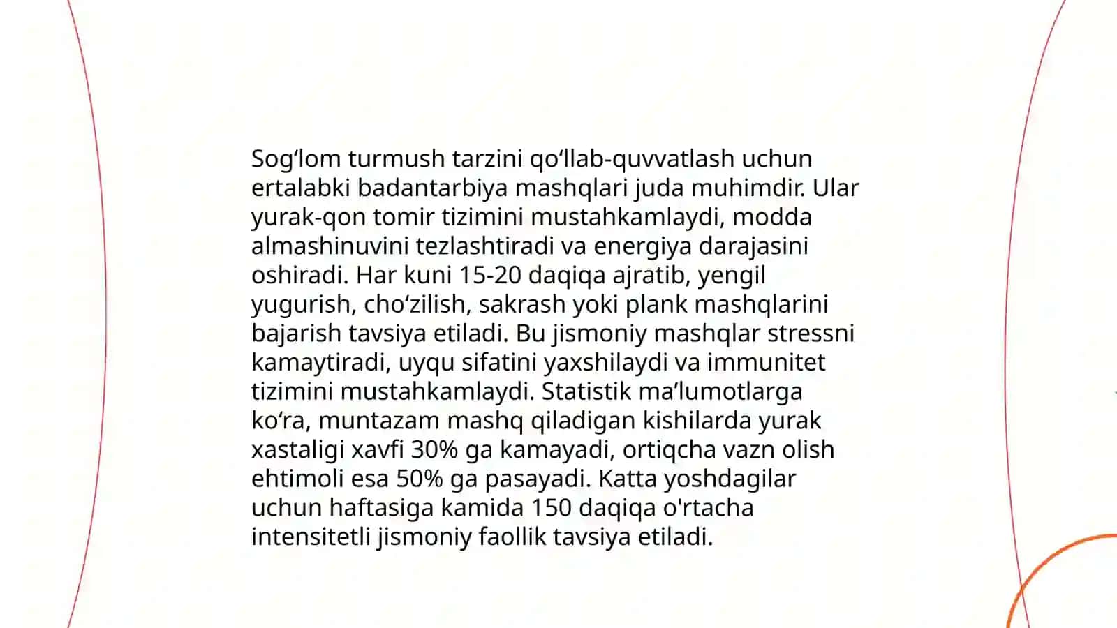 Ertalabki badantarbiya mashqlari va 16sanoqqa kompleks mashqlarni tuzish 4