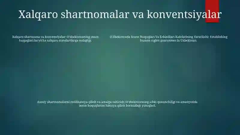 Inson Huquqlari Va Erkinlilari Kafolatining Yaratilishi 4