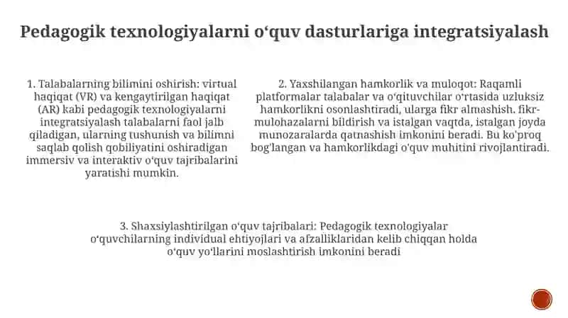 Tógarak Mashg'Ulotlarida Pedagogik Texnologiyalarni Qollash 4