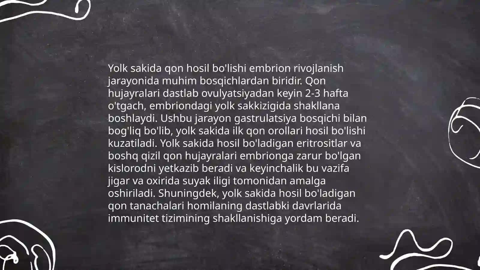 Qon yaratilishi(Gemopoez). Embrionda qon yaratilishi. Voyaga yotgan organizmda qon yaratilishi 4