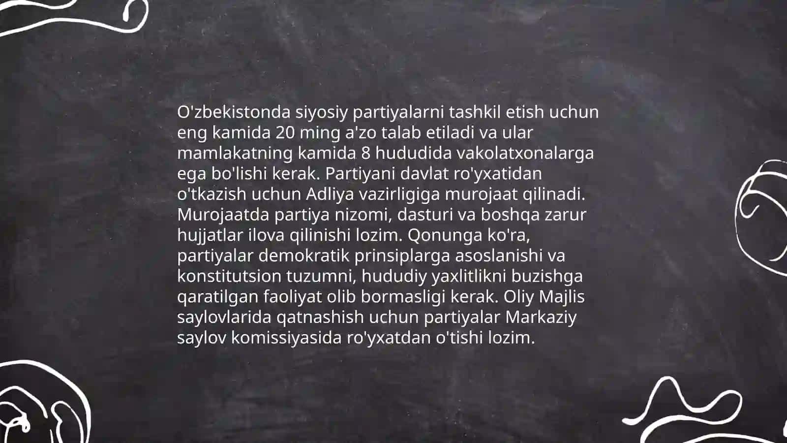 Siyosiy partiyalar faoliyatining qonuniy asoslari 4