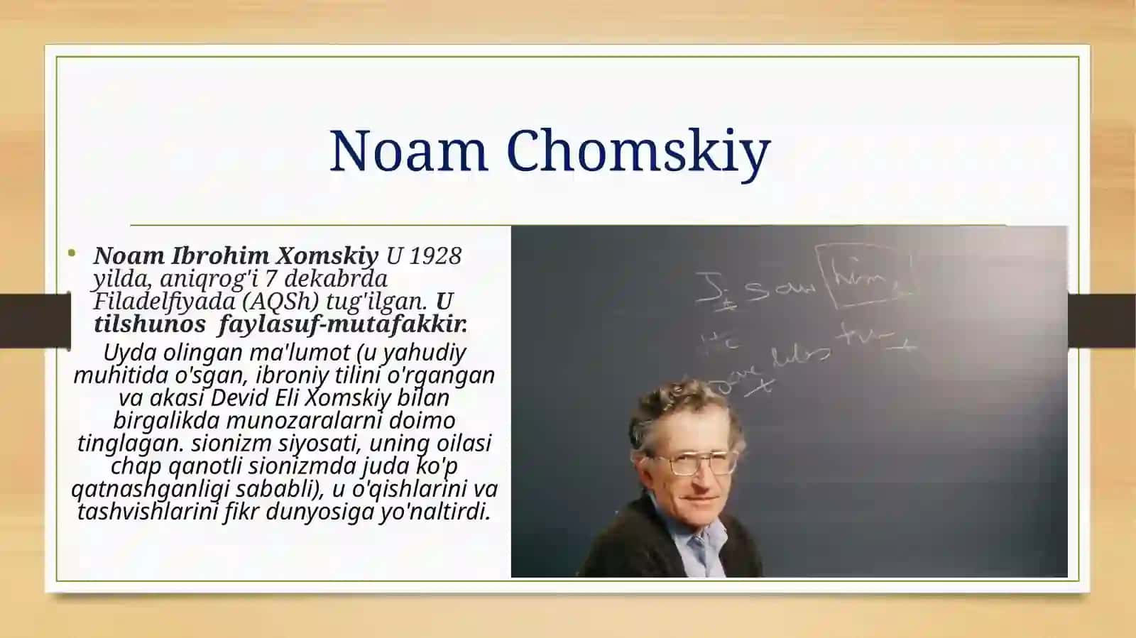 Noam Chomskiy strukturasiga asoslangan o‘zbek tilining sintaktik modelini yaratish 4