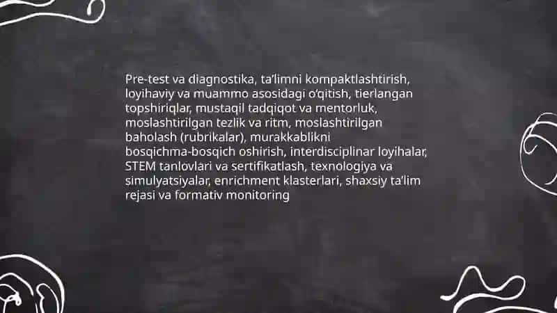 STEAM taʼlim. Iqtidorli uqivchilarni Ooʻqitish Abduraxmatov Quvonchbek 4
