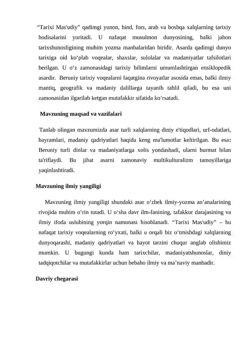 ABULFAZL BAYHAQIYNING “TARIXI MAS'UDIY” ASARI MANBA SIFATIDA 4