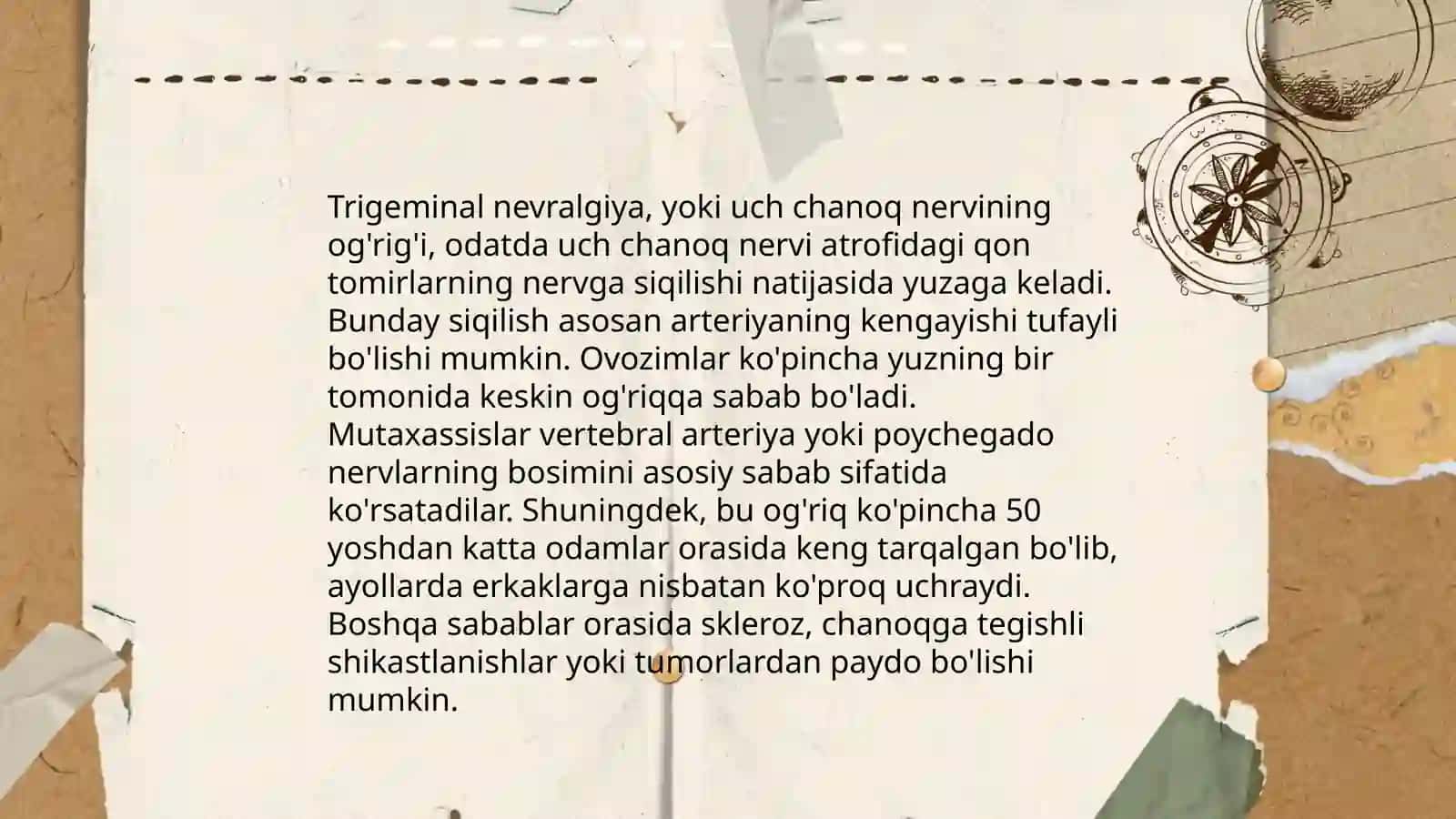 Yuz va jag' nervlari (Trigeminal nevralgiya) 4