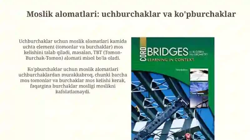 Geometrik figuralarning tengligini o’qitish metodikasi 4