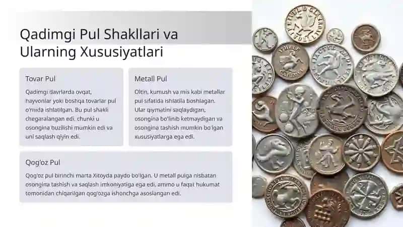 Pul Shakllari va Turlarining Rivojlanish Evolutsiyasi 4