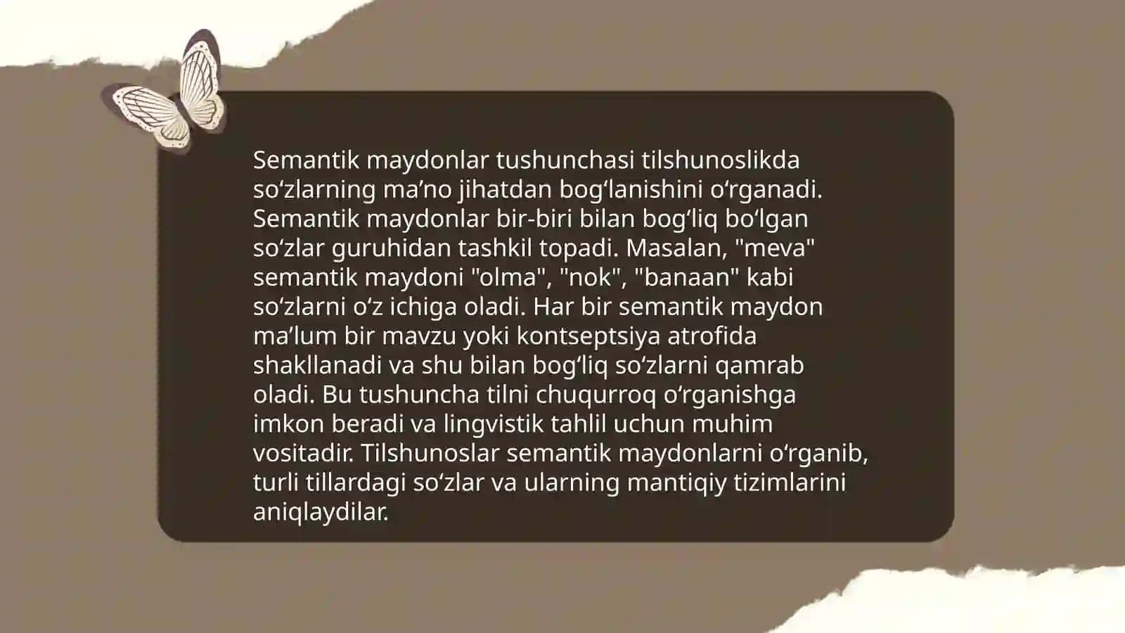 Leksik, semantik, semik tahlil qilish asoslar 4