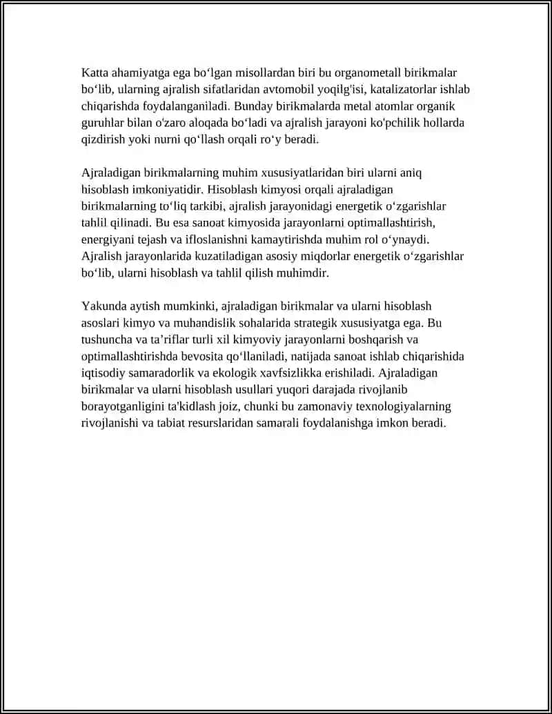 AJRALADIGAN BIRIKMALAR VA ULARNI HISOBLASH ASOSLARI 4